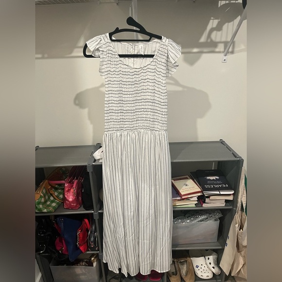 NWOT L love White and Navy size Large Dress - Picture 3 of 4